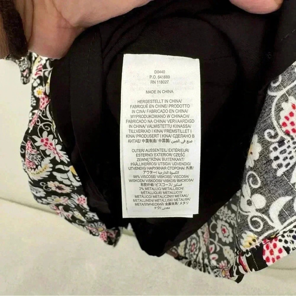 Boden Tie Neck Mini Dress Women's 4R - Picture 14 of 16